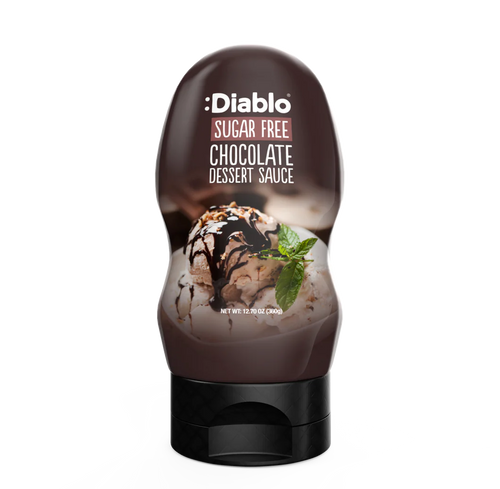 Diablo zuckerfreie Dessertsauce Schokolade (290ml) -nur 0,5g anrechenb.KH/30g Portion