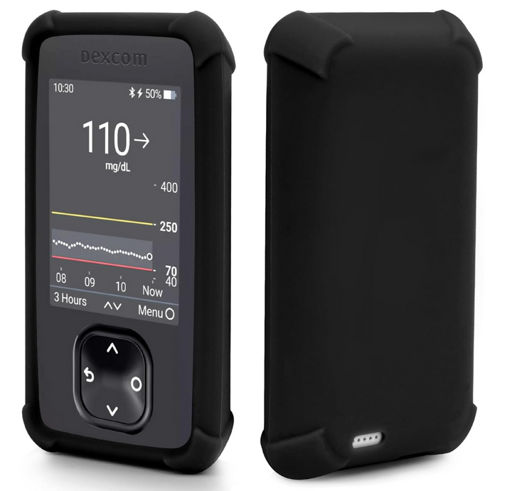 Étui en silicone souple noir pour Dexcom G7
