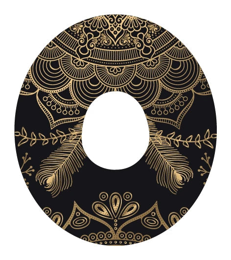 BIJOUX Ruban Mandala Doré (taille adaptée au Dexcom G7)