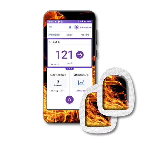 Lesegerät Sticker Omnipod 5 Conrtoller + 2 passende Podsticker