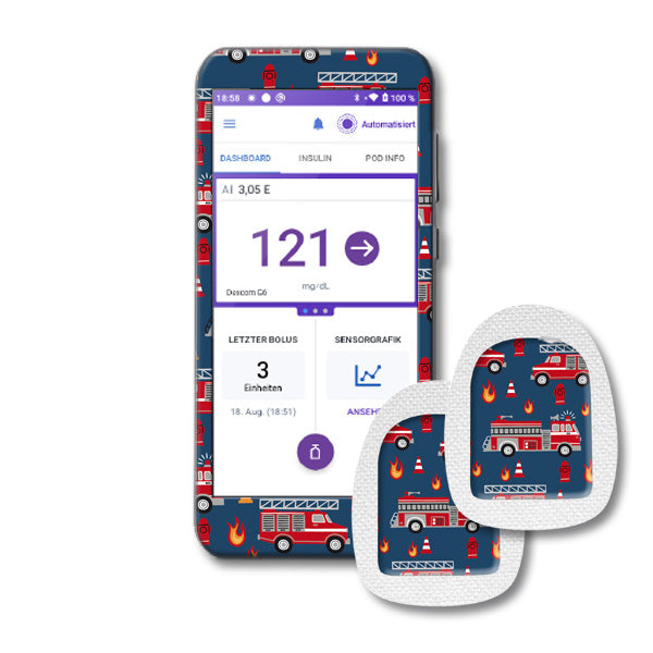 Lesegerät Sticker Omnipod 5 Conrtoller + 2 passende Podsticker