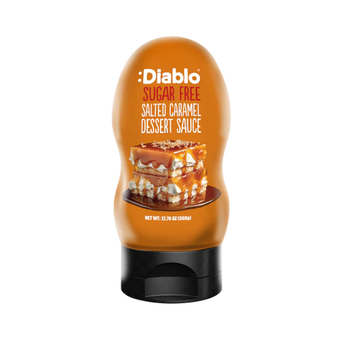 Diablo zuckerfreie Dessertsauce gesalzenes Karamell (290ml) -nur 0,3g anrechenb.KH/30g Portion