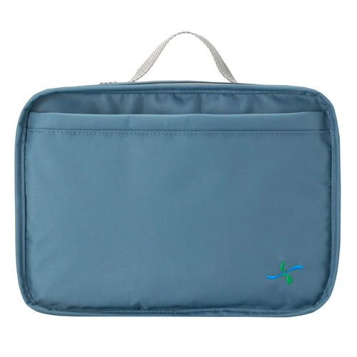 Diabetes Reisetasche mit Gepäckgurt - Stahlblau