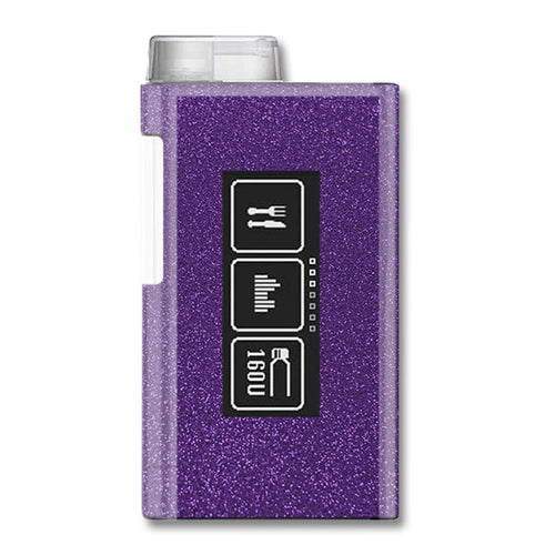 Autocollant YpsoPump « Paillettes violettes »