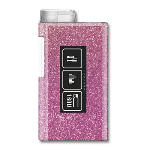 Autocollant YpsoPump « Glitter Pink »