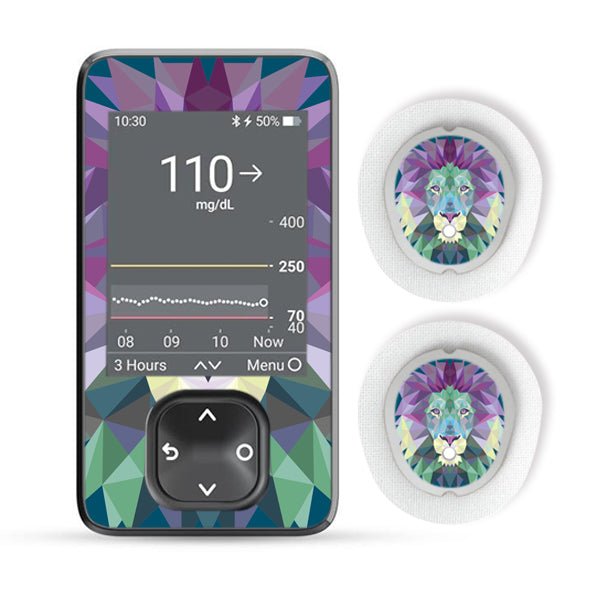 Image showcasing 5x Design Tape + Sticker ''Animal Print'' - Dexcom G7 - Zuckerschmuck