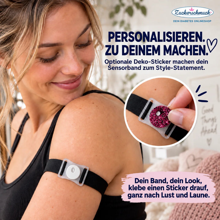 Freestyle Libre 3 Plus / Libre 3 armband with holder, transparent