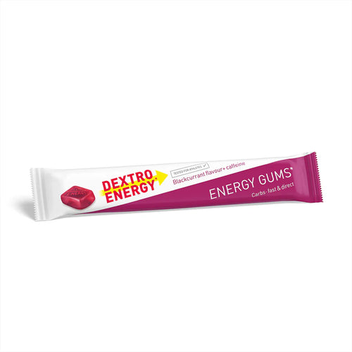 Dextro ENERGY GUMS* BLACKCURRANT + CAFFEIN (6 Stück à 5g KH)