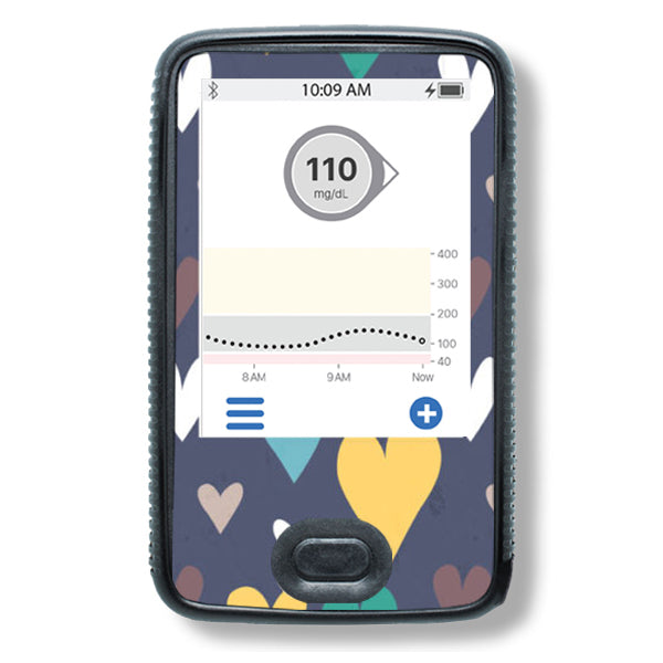 DG6_13 Dexcom G6 Sticker Set "Flying Hearts"