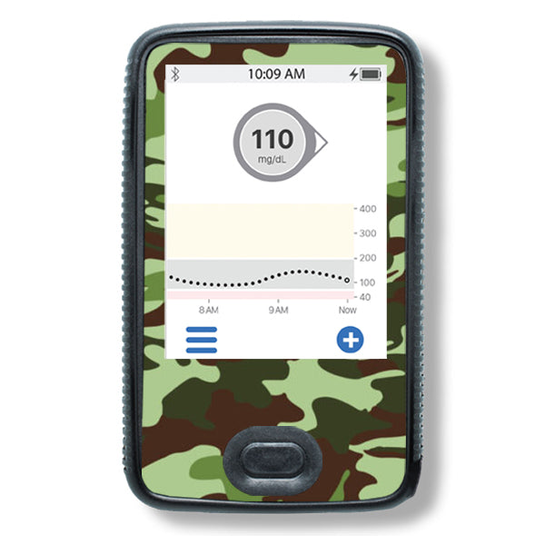 Dexcom G6 Sticker Set "Green Camouflage"