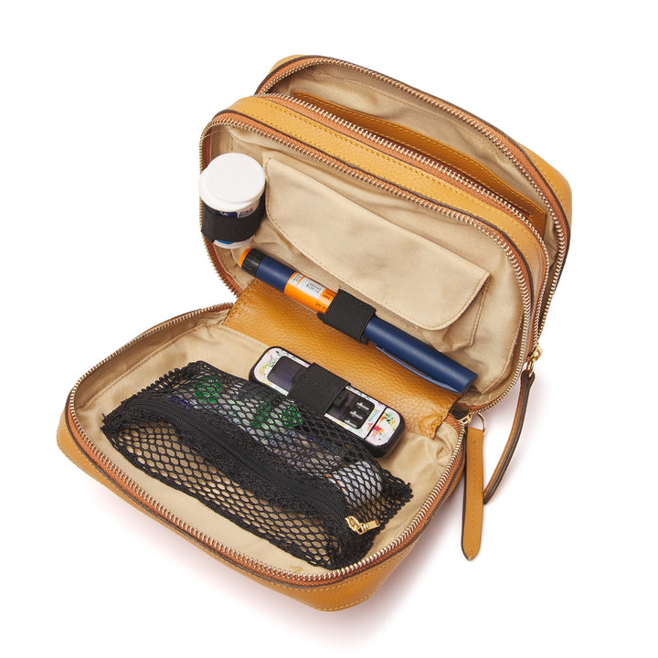 Sweet Collection dR Amsterdam® Diabetes Schultertasche ,,Alice'' Mustard