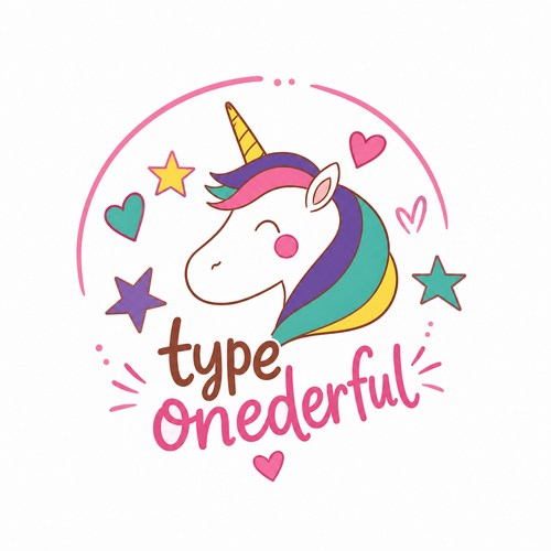 Camiseta "Type Onederful", Softstyle Unisex