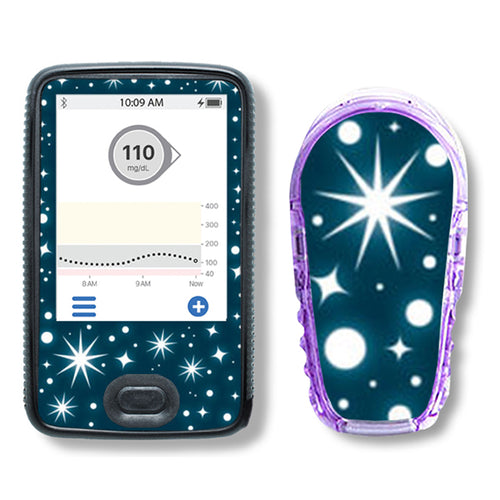 Dexcom G6 Sticker Set "Sparkling Stars"