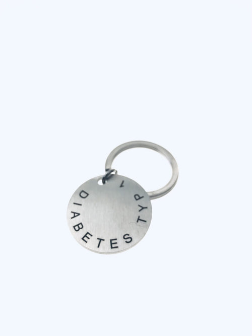 Stainless steel keychain "Diabetes Type 1"