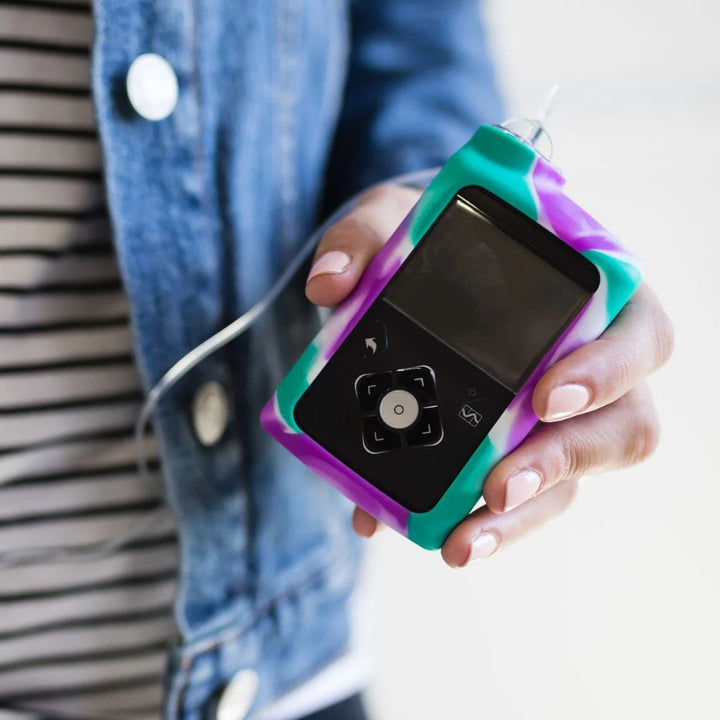 MEDTRONIC Silikonhülle Lila Türkis