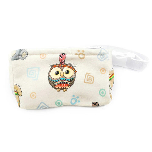 Indian Owl bum bag with flexible strap