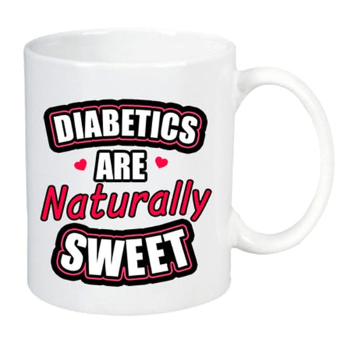 Diabetes Tasse "Diabetics sweet" ROT