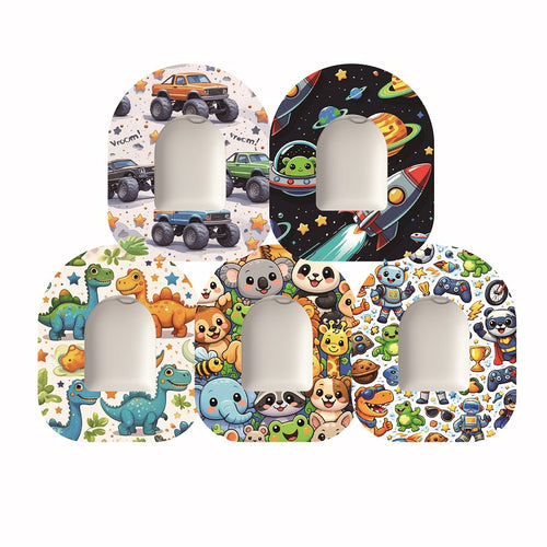 5x Design Tape + Sticker ''Cool Kids'' - Omnipod