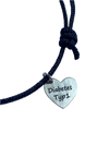 Bracelet argent 925 "SUGAR DOLL" noir