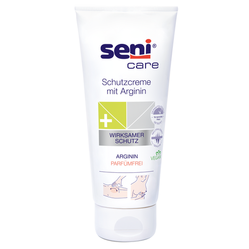 NEU: Seni Care Hautschutzcreme gegen Entzündungen mit Arginin für sensible Haut -  200ml