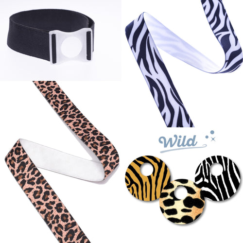 Armband with holder set “Wild” (e.g. for Freestyle Libre 3)