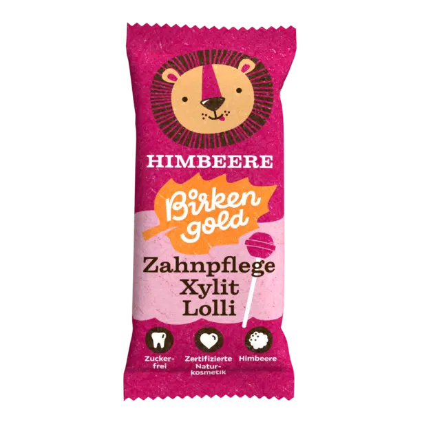 Xylit Lolli Erdbeere 6 g ohne BE