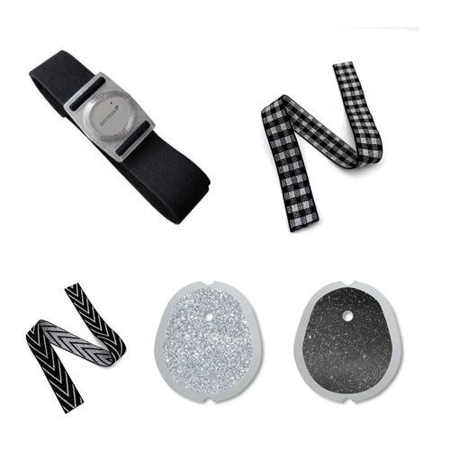 Bracelet with holder set "METALLiC” (e.g. for Dexcom G7)