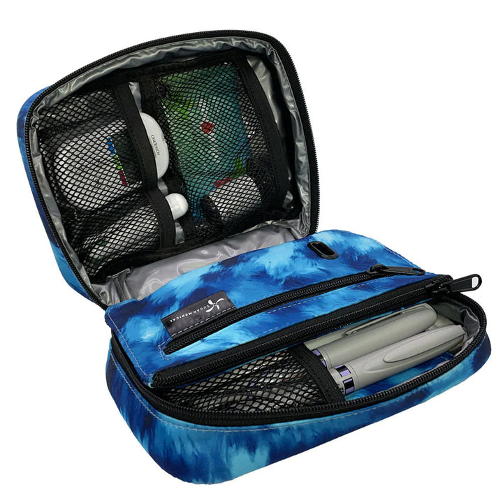 Isolierter Diabetes ORGANIZER "BLUE WAVES"