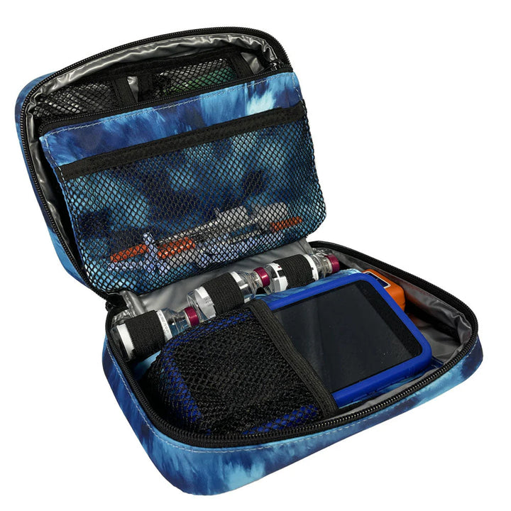 Isolierter Diabetes ORGANIZER "BLUE WAVES"