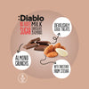 Diablo zuckerfreie Milchschokolade mit Mandeln 75g - nur 6g anrechenbare KH/Tafel