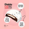 Diablo zuckerfreie weiße Schokoladenkekse mit Milchcreme (128 g)  nur 4 g anrechenb. KH/Keks