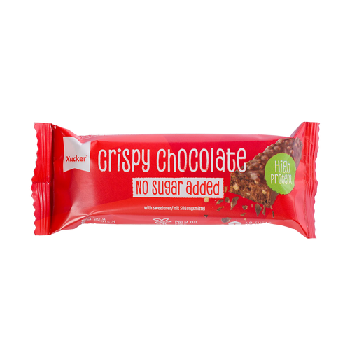 Chrispy Chocolate Proteinriegel - OHNE Zucker - nur 5g anrechenb. KH/Riegel