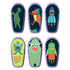 Wasserfeste Dexcom G6 Sticker DIA MONSTER mit Dinosaurier, Rakete und Dia Monster Motiven