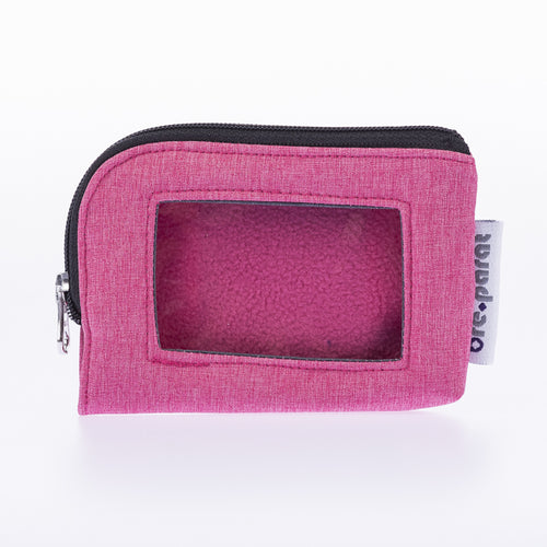 Pump bag pink mottled with window