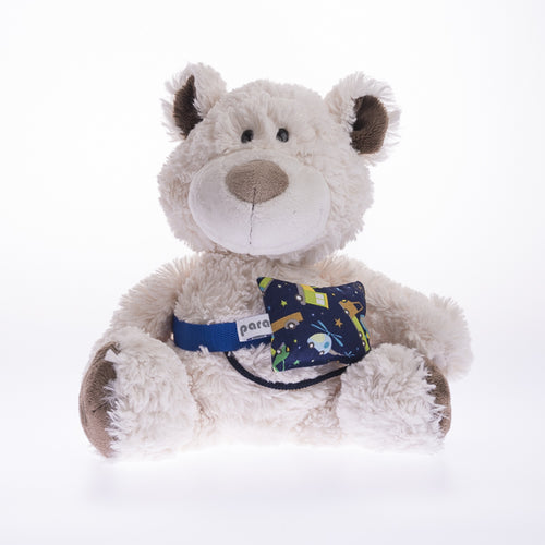 Insulin pump for cuddly toy vehicles blue