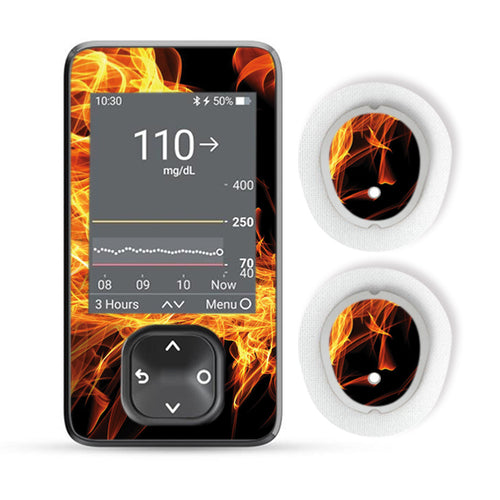 Dexcom G7 Sticker Set "Fire"