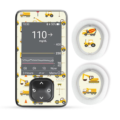 Dexcom G7 Sticker Set "Baustelle"