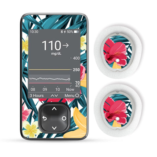 Dexcom G7 Sticker Set "Jungle Flower"