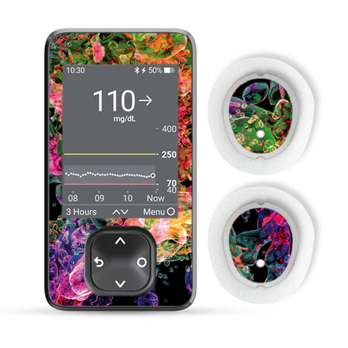 Dexcom G7 Sticker Set "Bubblesplash"