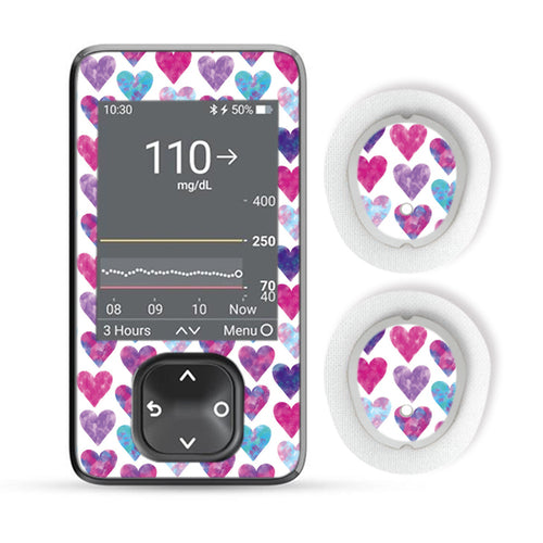 Dexcom G7 Sticker Set "Pink Heart"