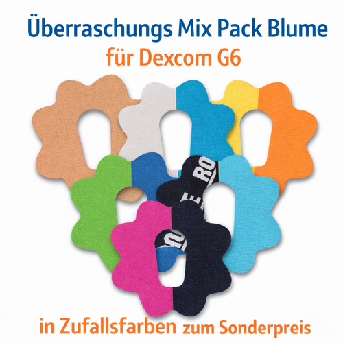 PACK VALEUR 10+1 BIJOUX Ruban Fleur Mix coloré (convient au G6)