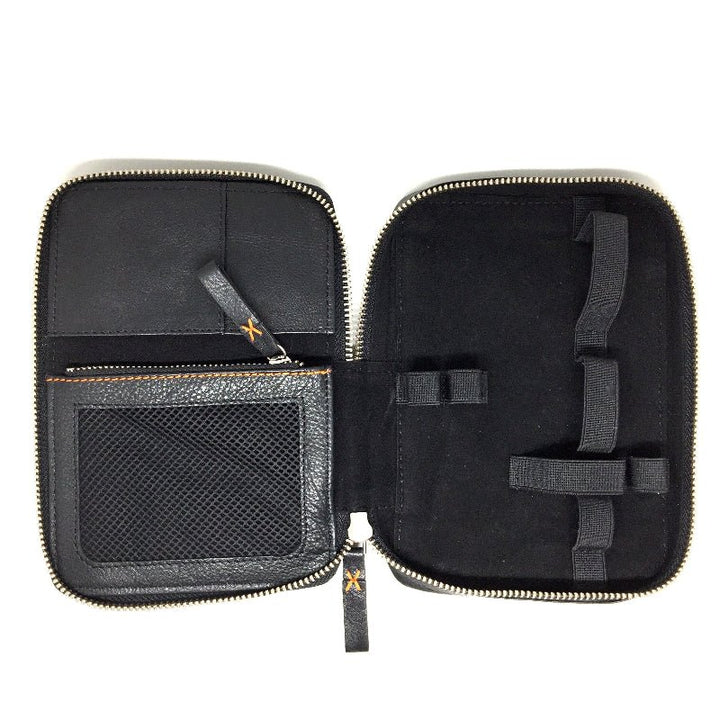 Diabetes Zubehörtasche diabag ''ONE plus'' Rindnappa Leder Schwarz Innenleben Leer