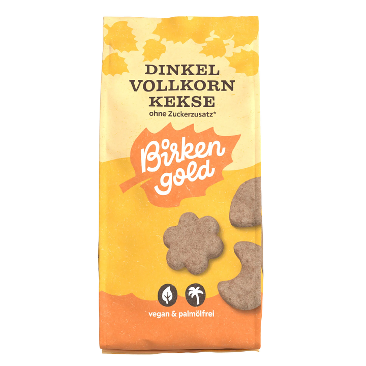 Birkengold® spelt wholemeal biscuits with xylitol 125 g - only 1.2 g carbs/biscuit