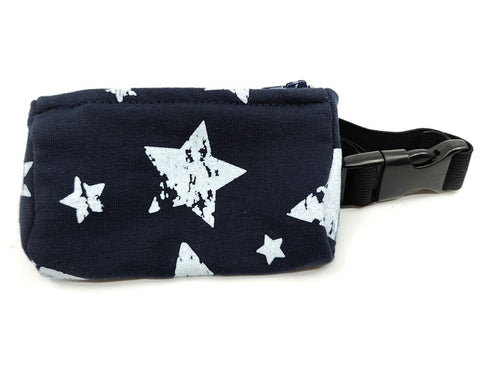 Bum bag stars with flexible strap