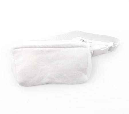 Bum bag white with flexible strap