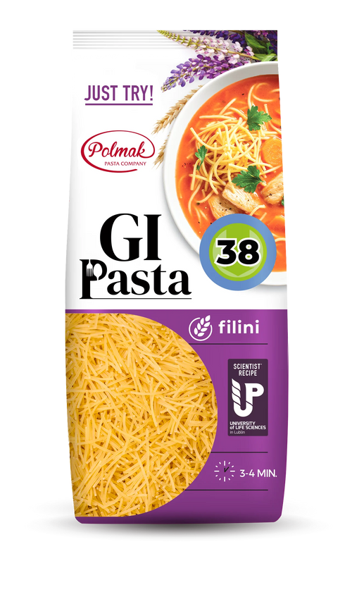 Pâtes GI PASTA FILINI pauvres en glucides et riches en protéines, 250g