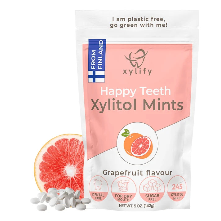 Xylify Happy Teeth Xylitol Mints – Sugar-free Xylitol Lozenges for Dental Care, 142 g