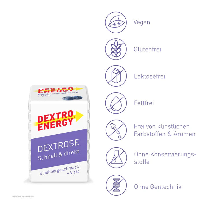 NEU !! Dextro Energy Traubenzuckerwürfel® Blueberry + Vitamin C