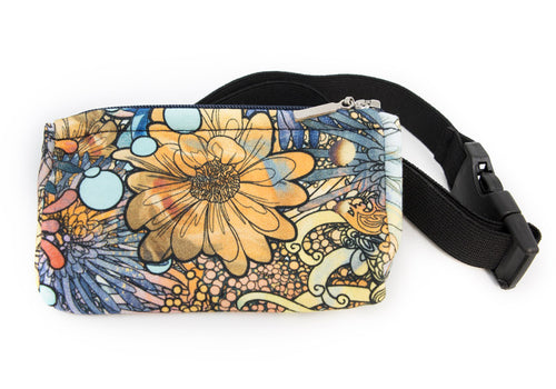 Mandala bum bag with flexible strap