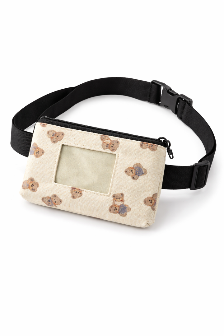 Insulinpumpentasche Teddy mit Sichtfenster und flexiblem Gurt 65cm (3-99 Jahre)